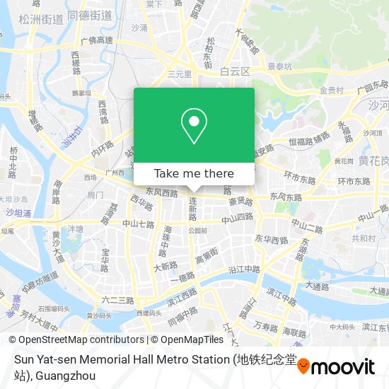 Sun Yat-sen Memorial Hall Metro Station (地铁纪念堂站) map