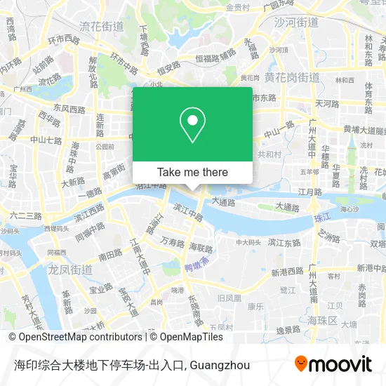 海印综合大楼地下停车场-出入口 map