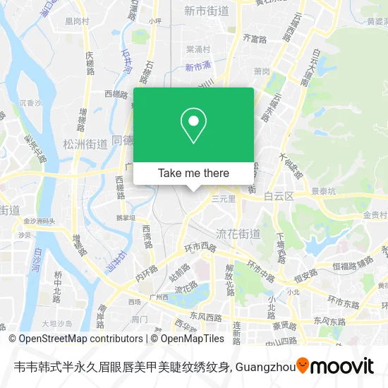 韦韦韩式半永久眉眼唇美甲美睫纹绣纹身 map
