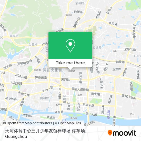 天河体育中心三井少年友谊棒球场-停车场 map