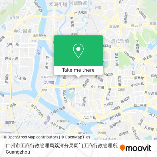广州市工商行政管理局荔湾分局周门工商行政管理所 map