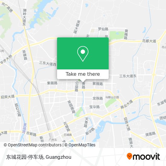 东城花园-停车场 map