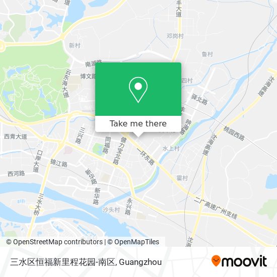 三水区恒福新里程花园-南区 map