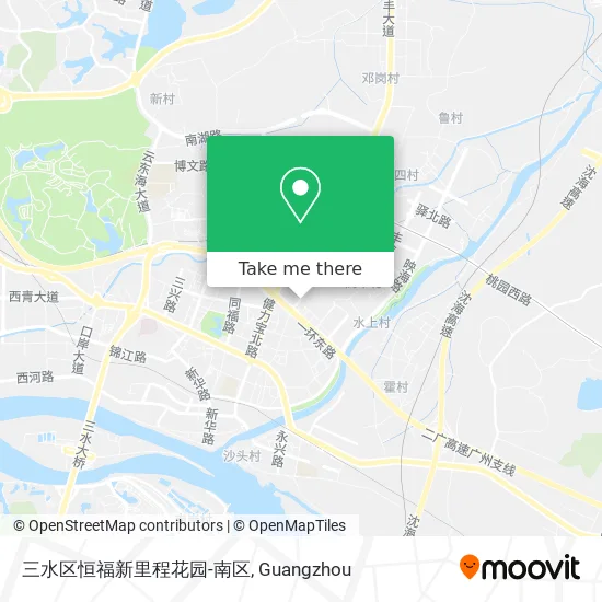 三水区恒福新里程花园-南区 map