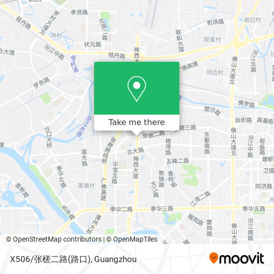 X506/张槎二路(路口) map