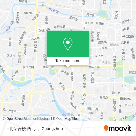 上北综合楼-西北门 map