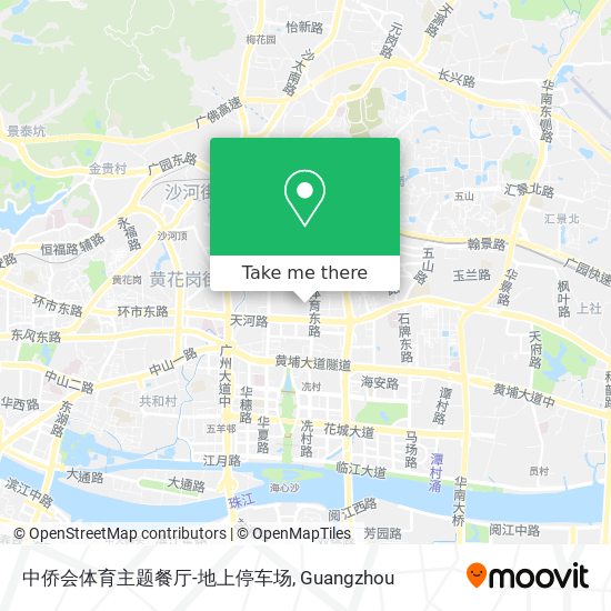 中侨会体育主题餐厅-地上停车场 map