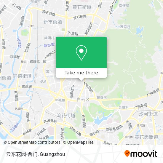 云东花园-西门 map
