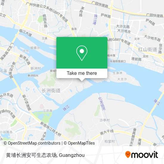 黄埔长洲安可生态农场 map