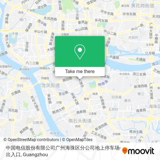 中国电信股份有限公司广州海珠区分公司地上停车场-出入口 map