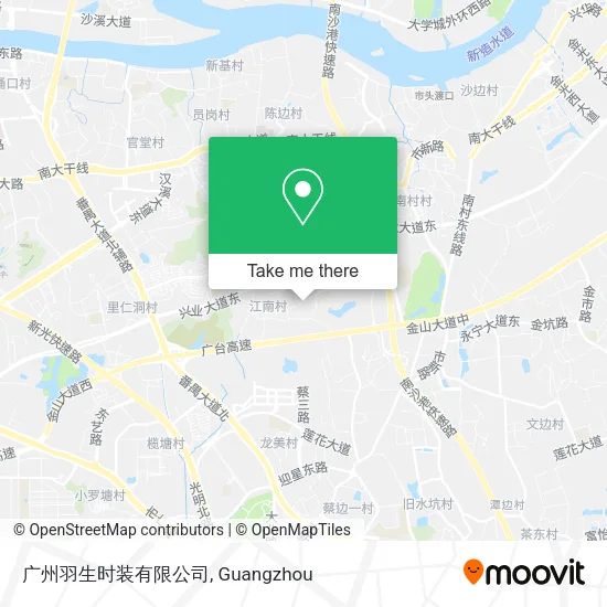 广州羽生时装有限公司 map