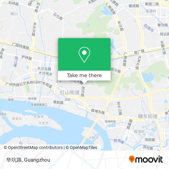 华坑路 map