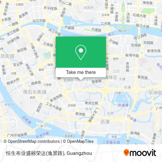 恒生布业盛丽荣达(逸景路) map