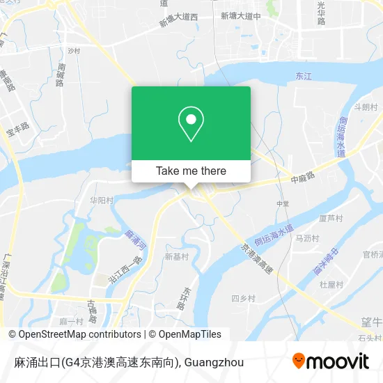 麻涌出口(G4京港澳高速东南向) map