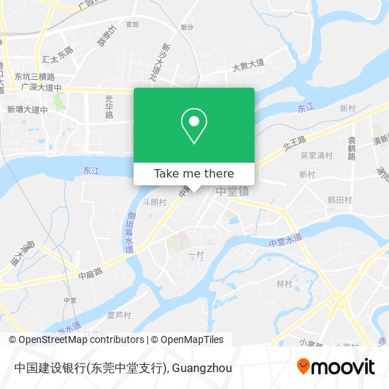 中国建设银行(东莞中堂支行) map