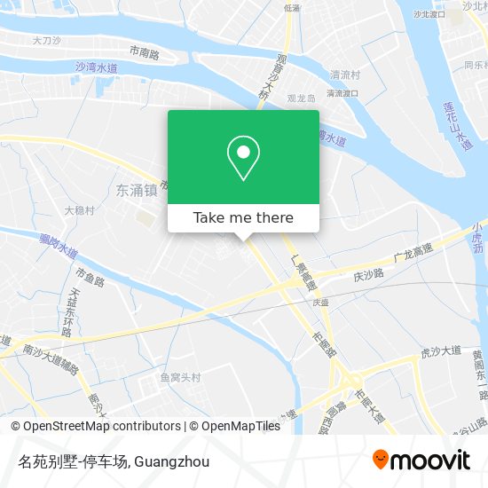 名苑别墅-停车场 map