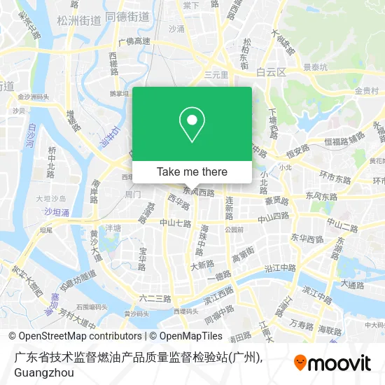 广东省技术监督燃油产品质量监督检验站(广州) map