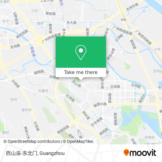 西山庙-东北门 map