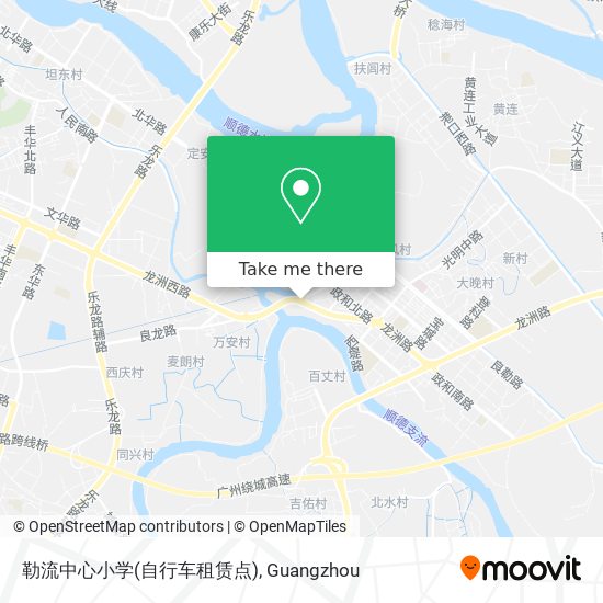 勒流中心小学(自行车租赁点) map