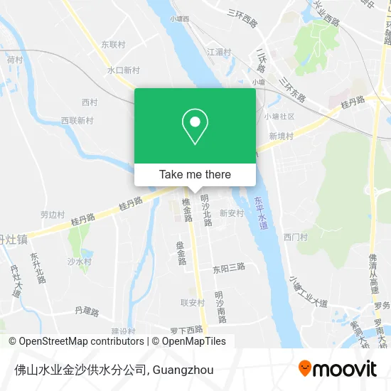 佛山水业金沙供水分公司 map