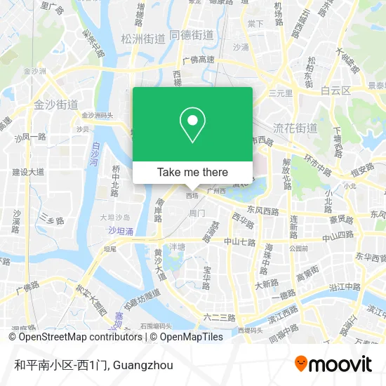 和平南小区-西1门 map