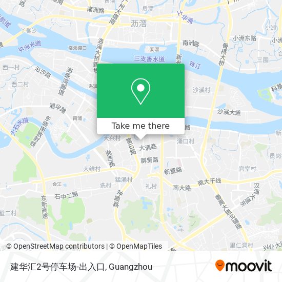 建华汇2号停车场-出入口 map