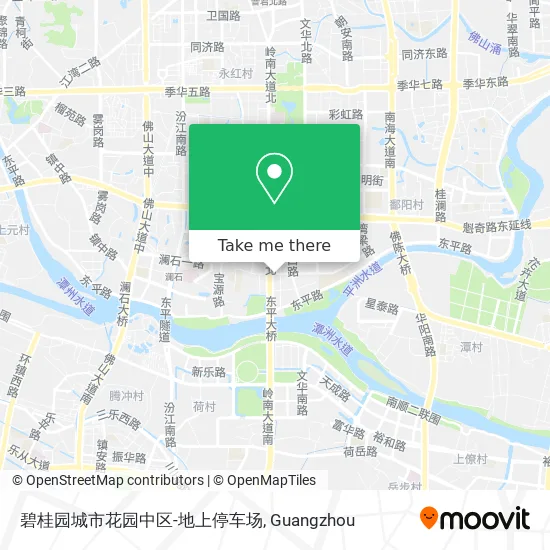 碧桂园城市花园中区-地上停车场 map