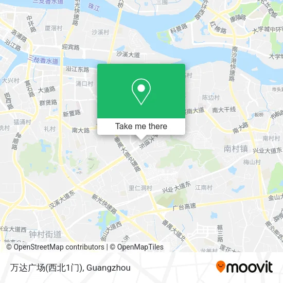 万达广场(西北1门) map