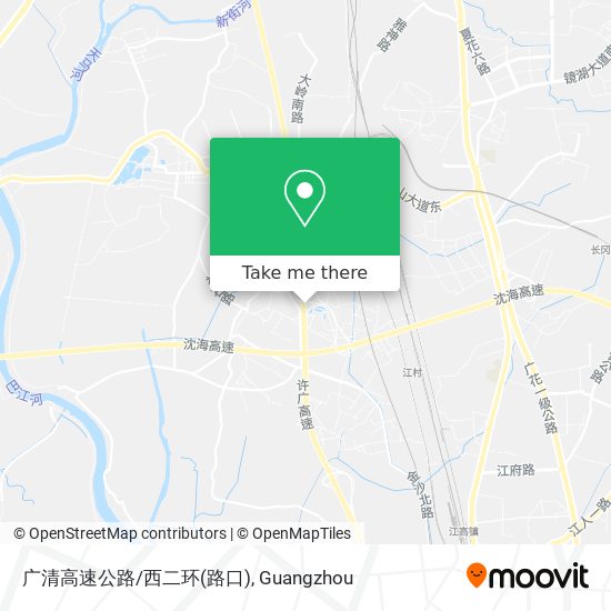 广清高速公路/西二环(路口) map