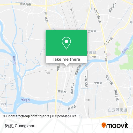 岗厦 map
