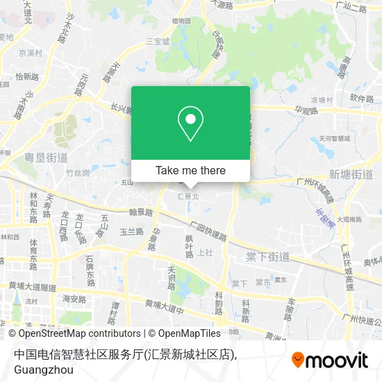 中国电信智慧社区服务厅(汇景新城社区店) map