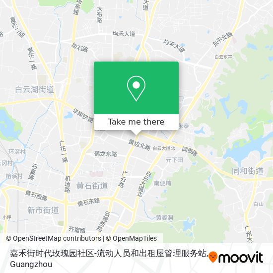 嘉禾街时代玫瑰园社区-流动人员和出租屋管理服务站 map