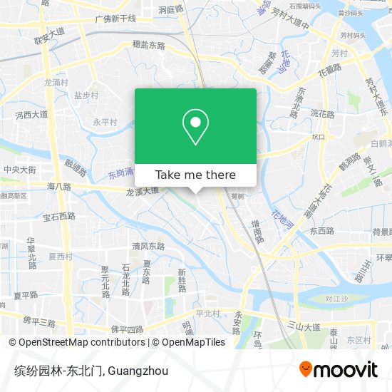 缤纷园林-东北门 map