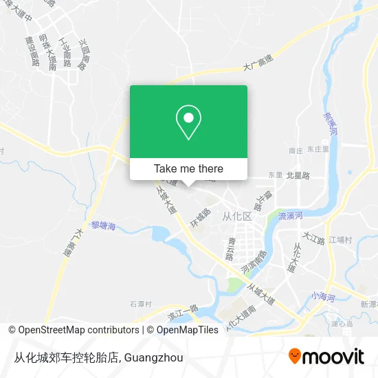 从化城郊车控轮胎店 map