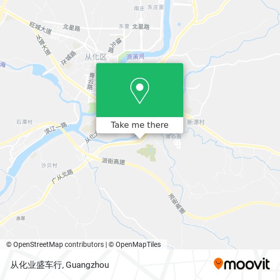从化业盛车行 map