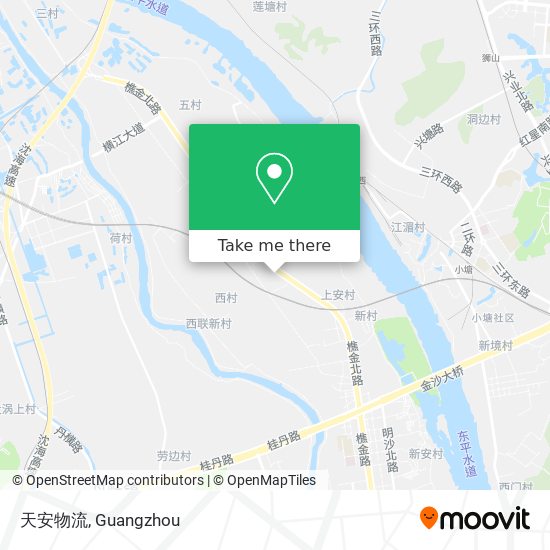 天安物流 map