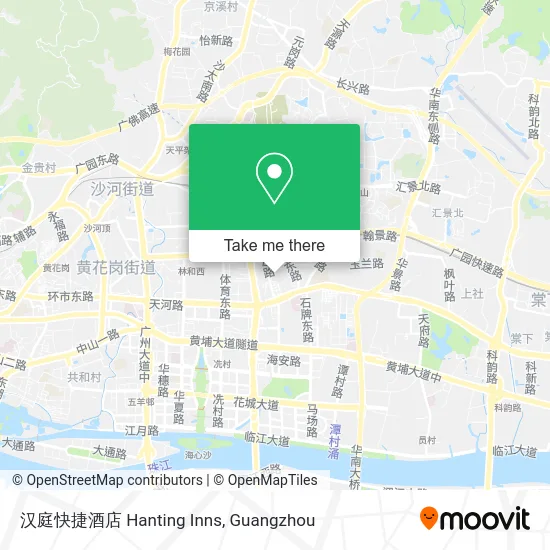 汉庭快捷酒店 Hanting Inns map