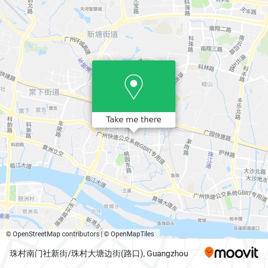 珠村南门社新街/珠村大塘边街(路口) map