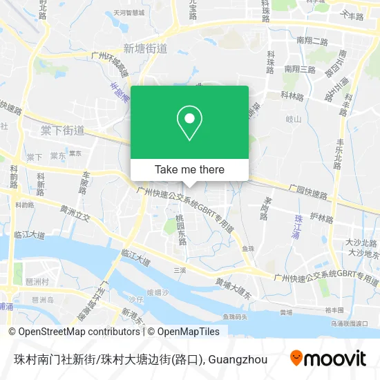 珠村南门社新街/珠村大塘边街(路口) map