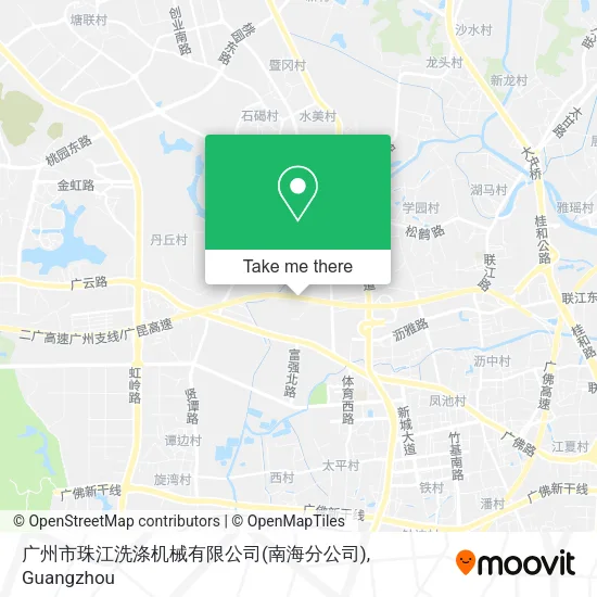 广州市珠江洗涤机械有限公司(南海分公司) map