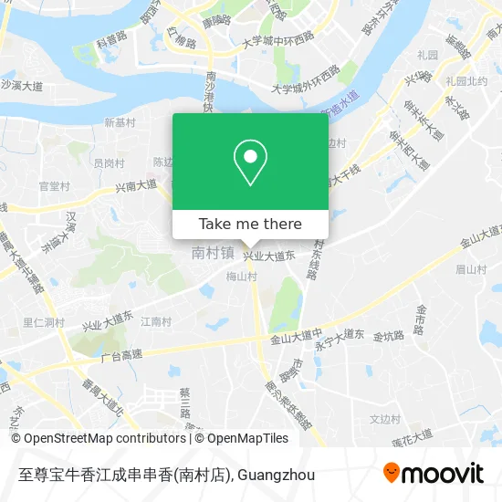 至尊宝牛香江成串串香(南村店) map
