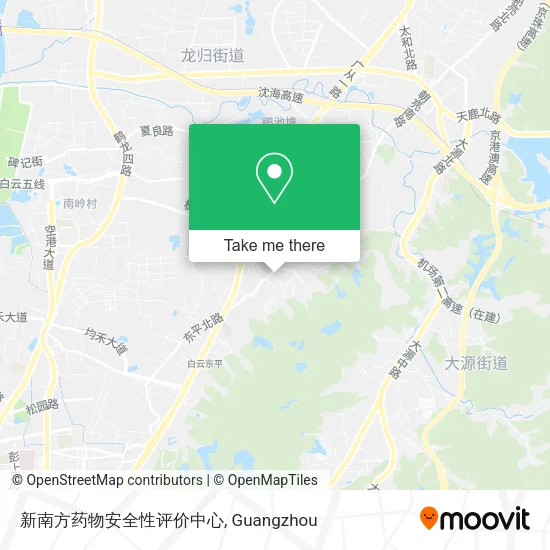 新南方药物安全性评价中心 map