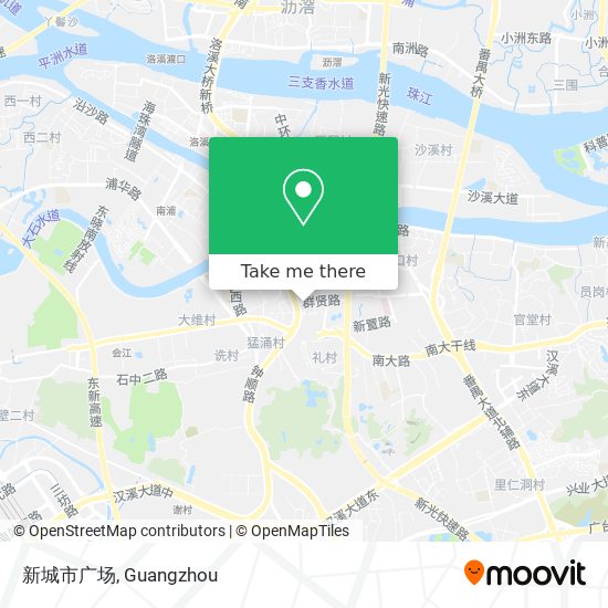 新城市广场 map