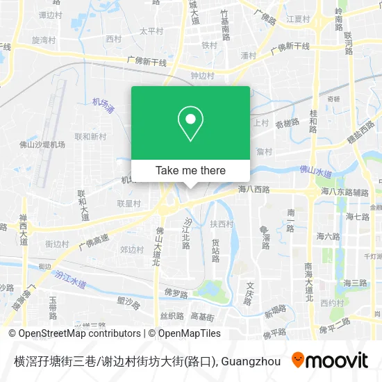 横滘孖塘街三巷/谢边村街坊大街(路口) map