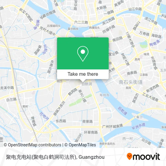 聚电充电站(聚电白鹤洞司法所) map