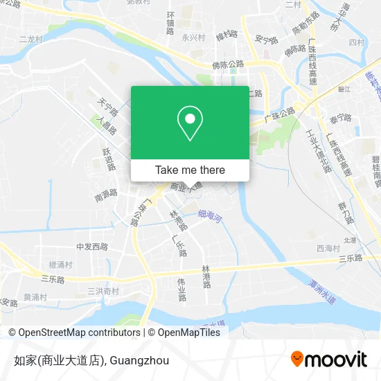 如家(商业大道店) map