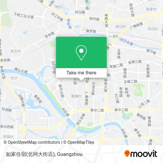 如家住宿(北祠大街店) map
