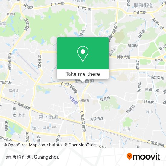 新塘科创园 map