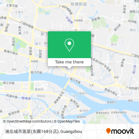 湘岳城市蒸菜(东圃168分店) map