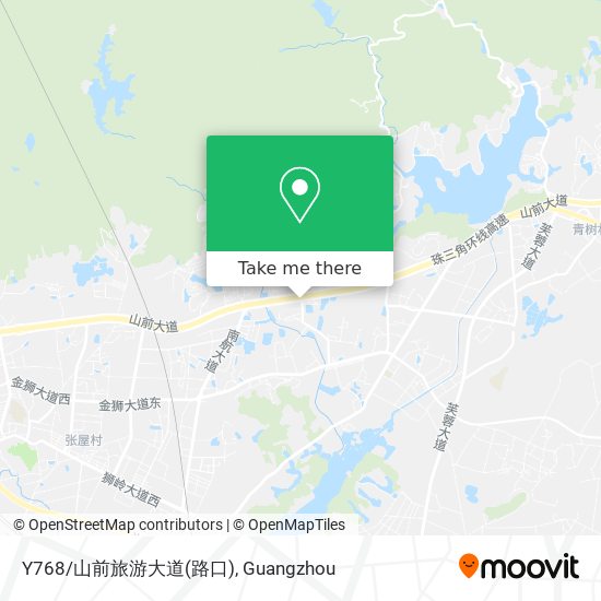 Y768/山前旅游大道(路口) map